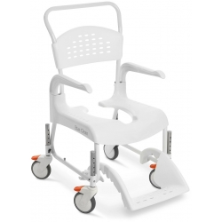 Etac Clean wózek toaletowo-prysznicowy z regulacją wysokości siedziska (47,5 do 60 cm)- 4 hamulce